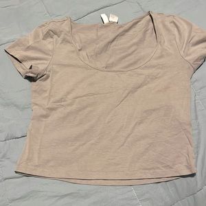 Grey crop top